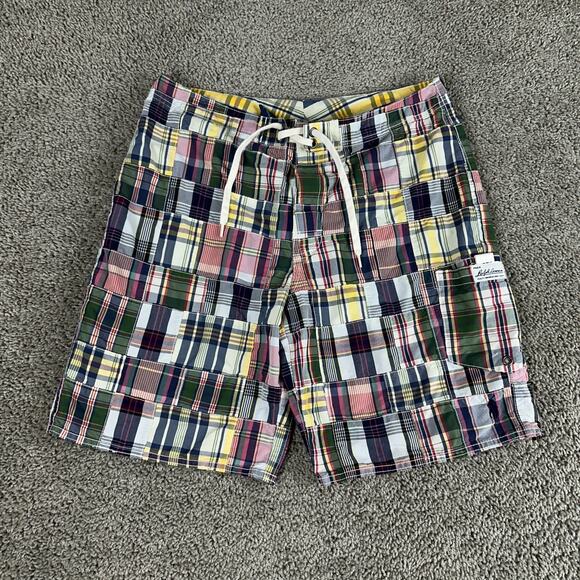 Polo Ralph Lauren Other - VINTAGE Polo Ralph Lauren Shorts Mens 30 Patchwork Plaid Board Shorts 90s